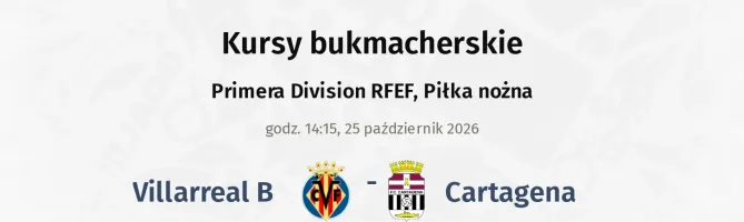 Villarreal B - Cartagena kursy bukmacherskie