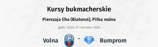 Volna - Bumprom kursy bukmacherskie