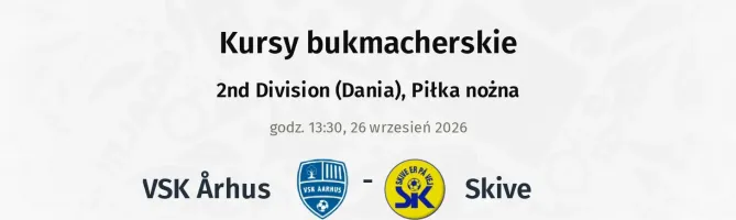 VSK Århus - Skive kursy bukmacherskie