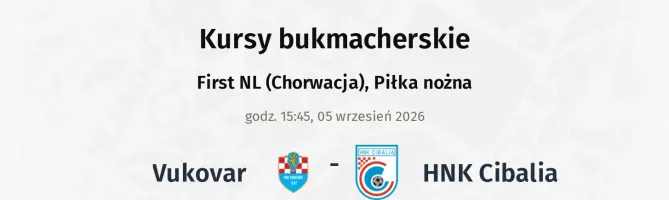 Vukovar - HNK Cibalia kursy bukmacherskie