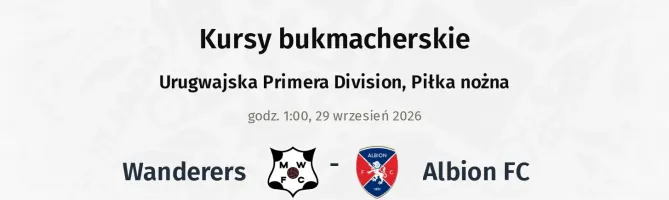 Wanderers - Albion FC kursy bukmacherskie