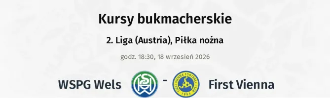 WSPG Wels - First Vienna kursy bukmacherskie