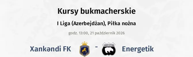 Xankəndi FK - Energetik kursy bukmacherskie