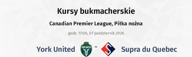 York United - Supra du Quebec kursy bukmacherskie