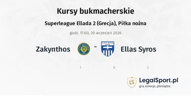 Zakynthos - Ellas Syros kursy bukmacherskie