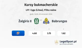 Žalgiris II - Babrungas kursy bukmacherskie