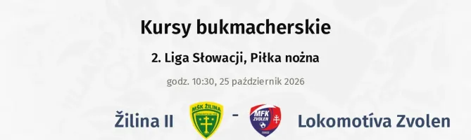 Žilina II - Lokomotíva Zvolen kursy bukmacherskie