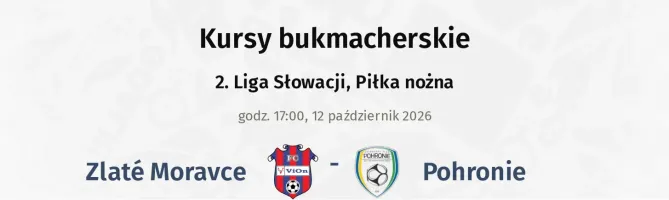 Zlaté Moravce - Pohronie kursy bukmacherskie