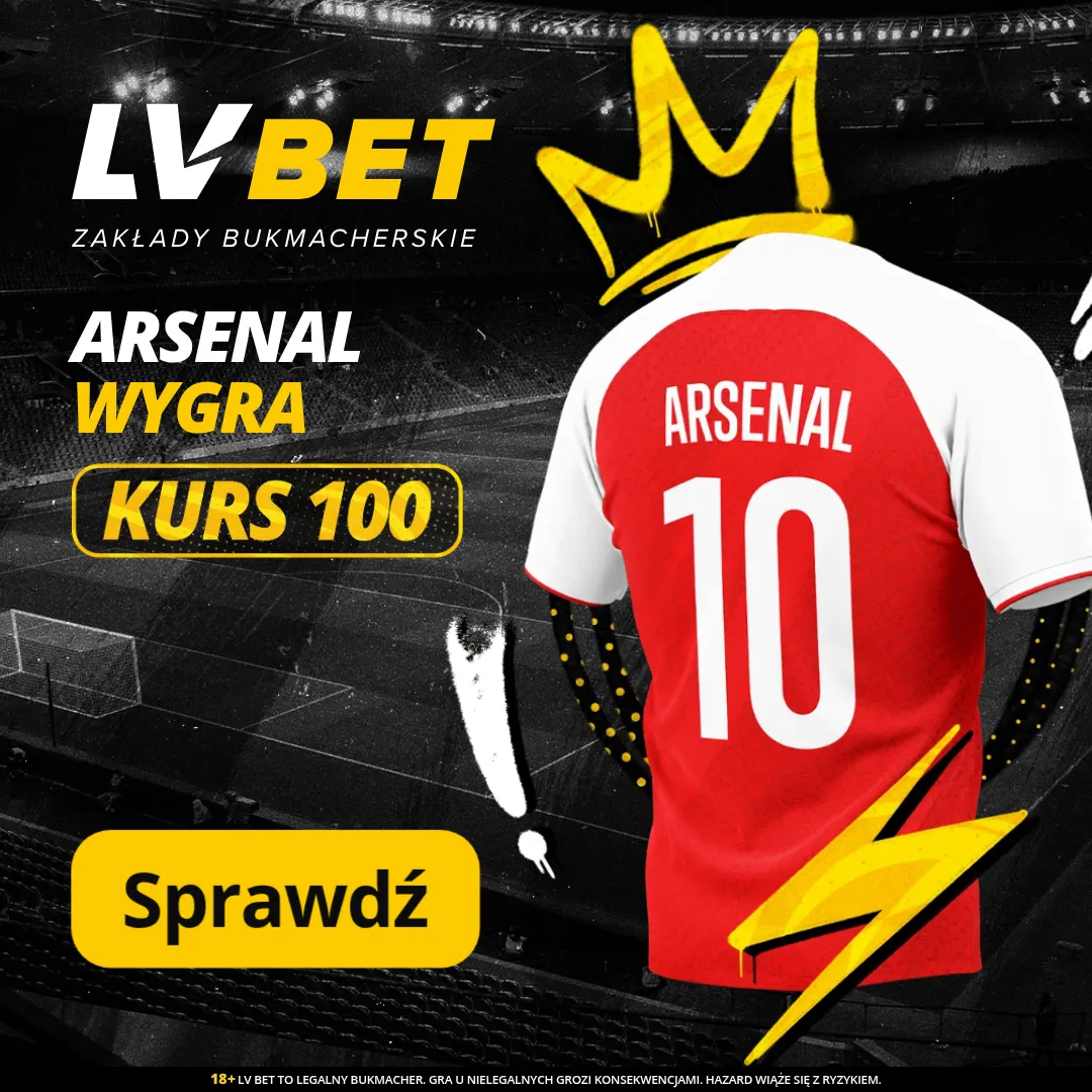 LV BET: Arsenal wygra z Brighton – Kurs 100