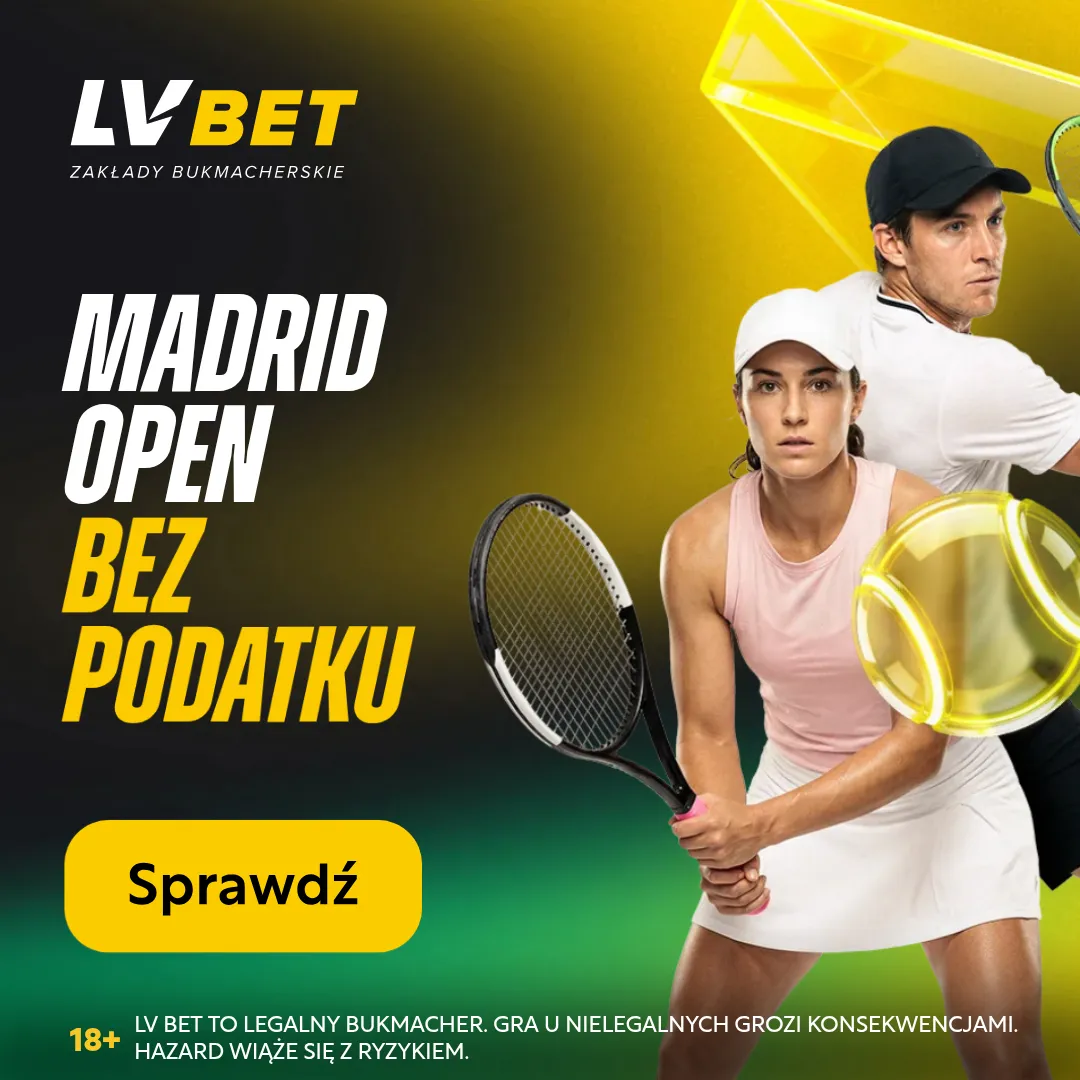 LV BET: Madrid Open bez podatku