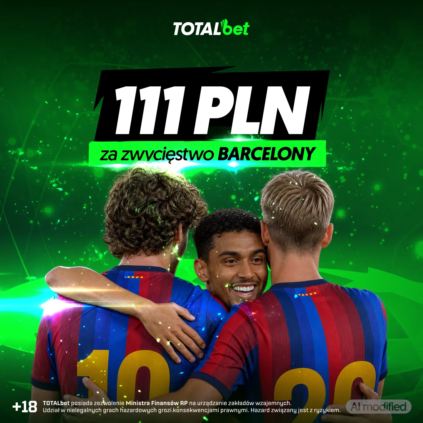 TOTALkurs 111 zł na wygraną Barcelony z Aston Villą - promocja TOTALbet