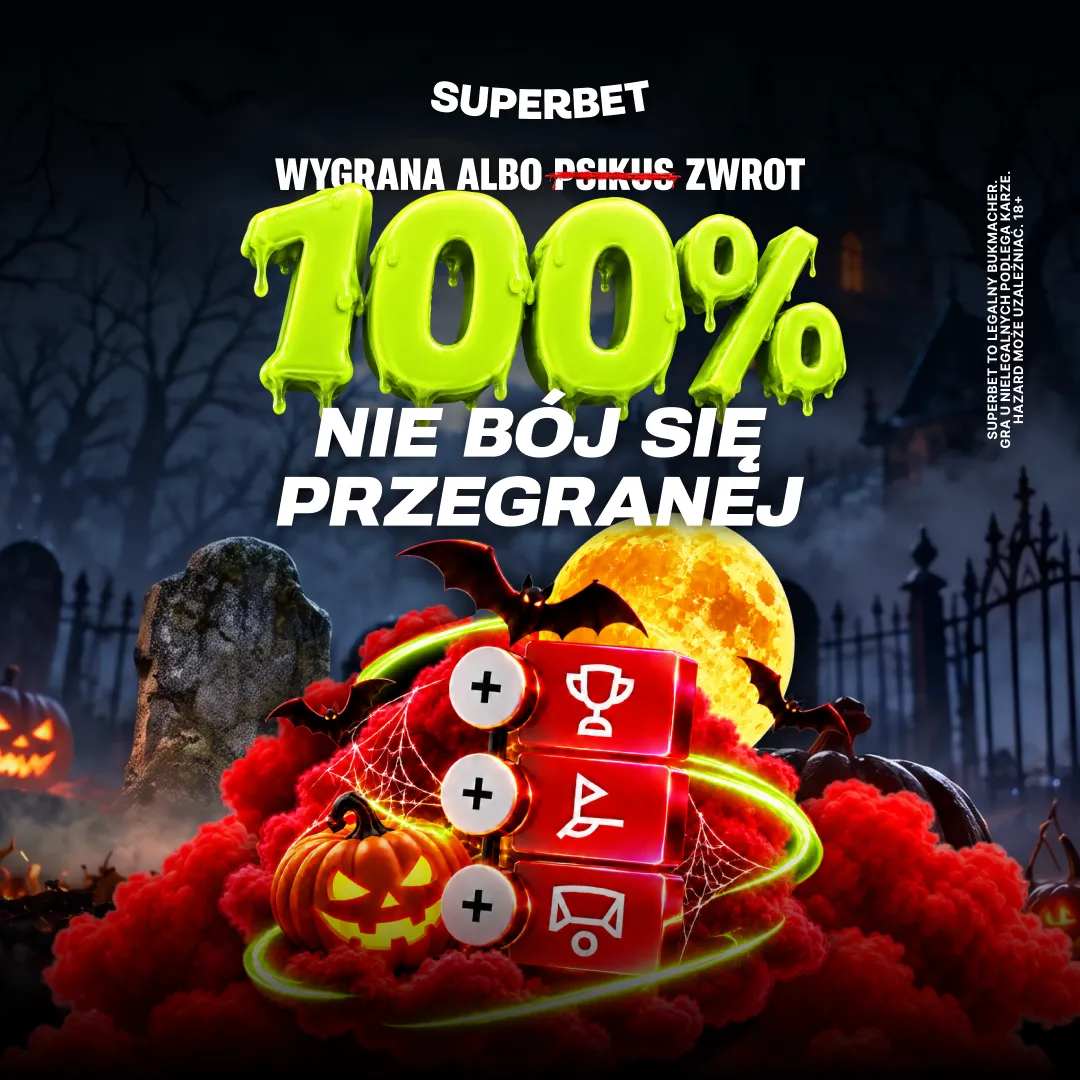 Halloween w Superbet: zwrot za Bet Buildera, SuperGame i boosty - promocja Superbet