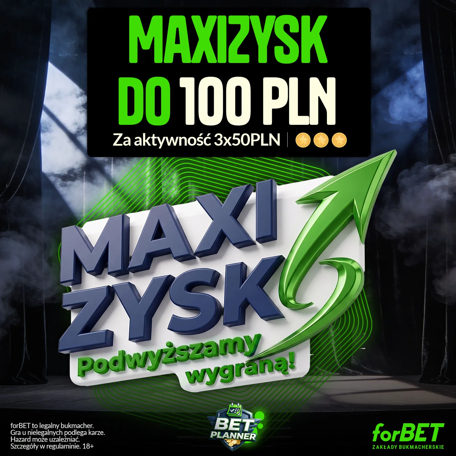Weekendowy MaxiZysk: odbierz mnożnik wygranej za aktywność - promocja forBET