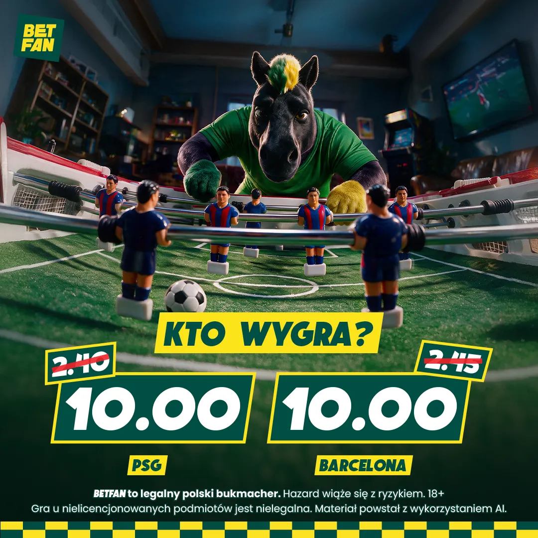Nowa promocja od BETFAN: Boost 10.00 na wygraną PSG, 10.00 na zwycięstwo Barcelony
