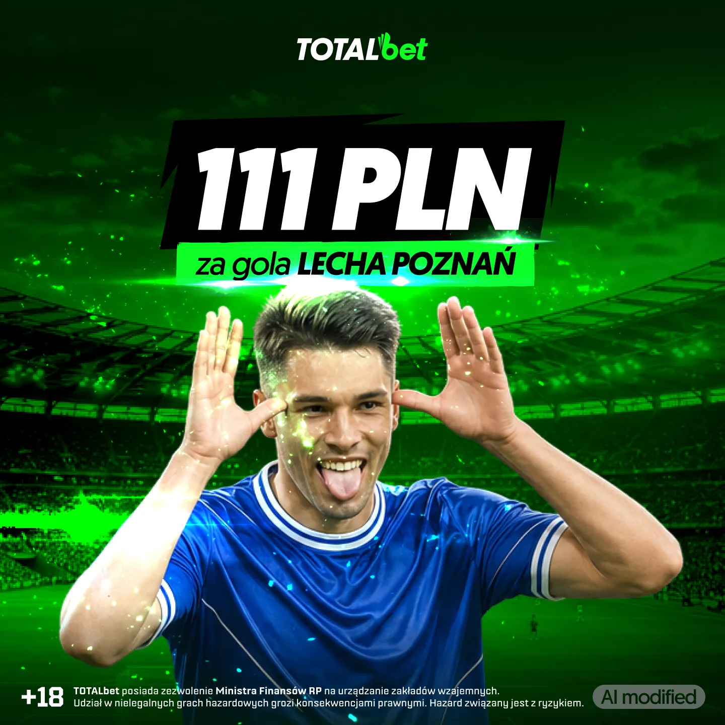 TOTALkurs 111 zł za gola Lecha Poznań w meczu z Legią Warszawa w promocji TOTALbet