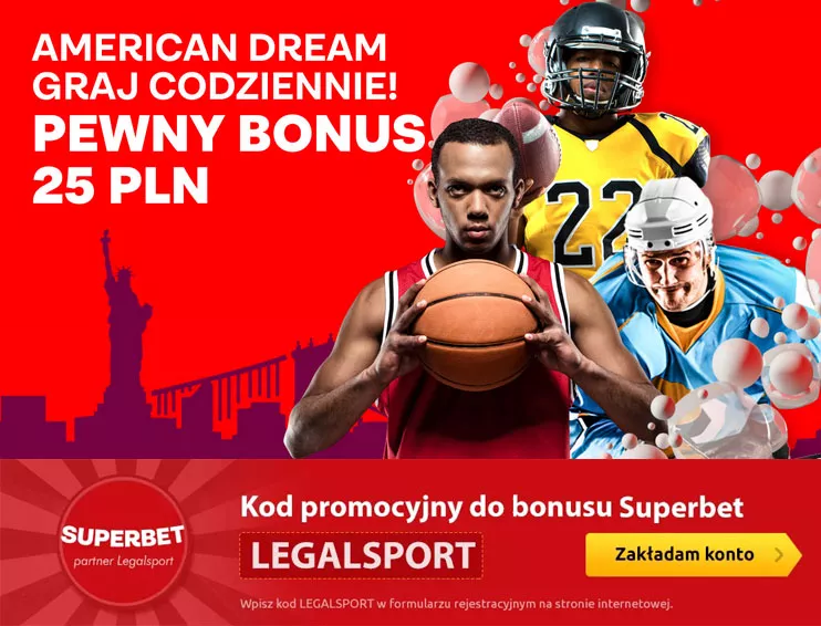 25 zł na American Dream od Superbet