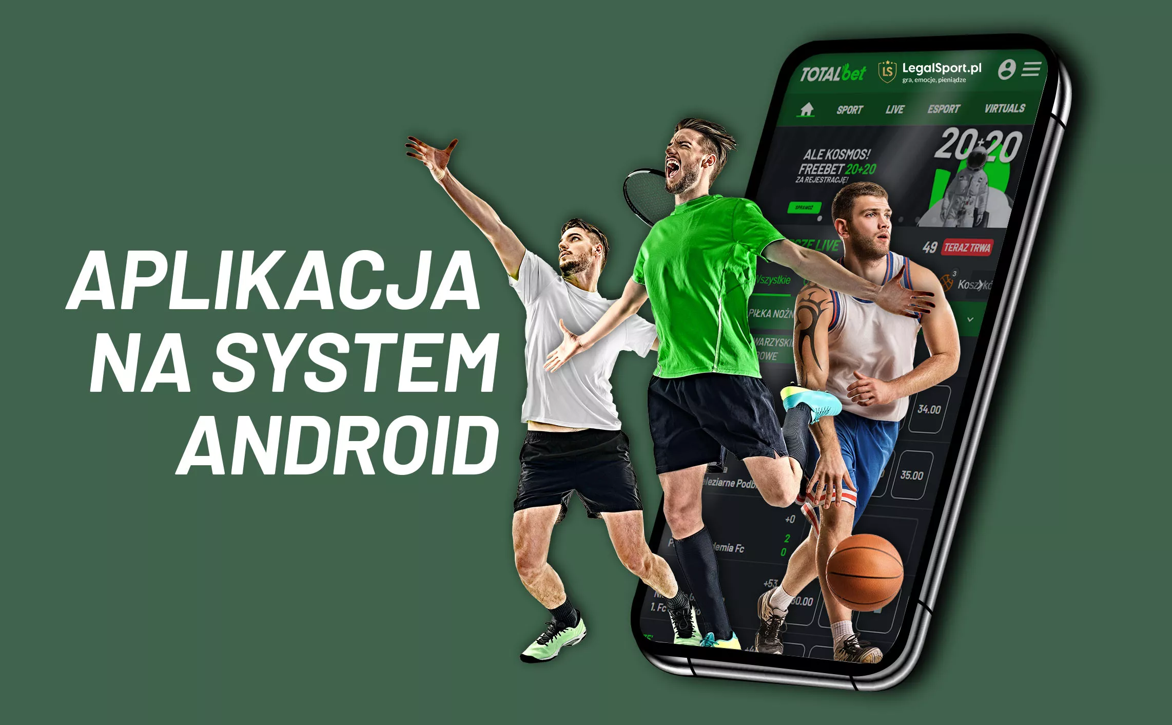 Aplikacja mobilna na telefon komórkowy lub tablet w TOTALbet > Za pomocą apki odbierzesz bonusy