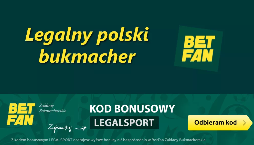 BetFan zakłady Bukmacherskie - fotka promocyjna z bonusem powitalnym
