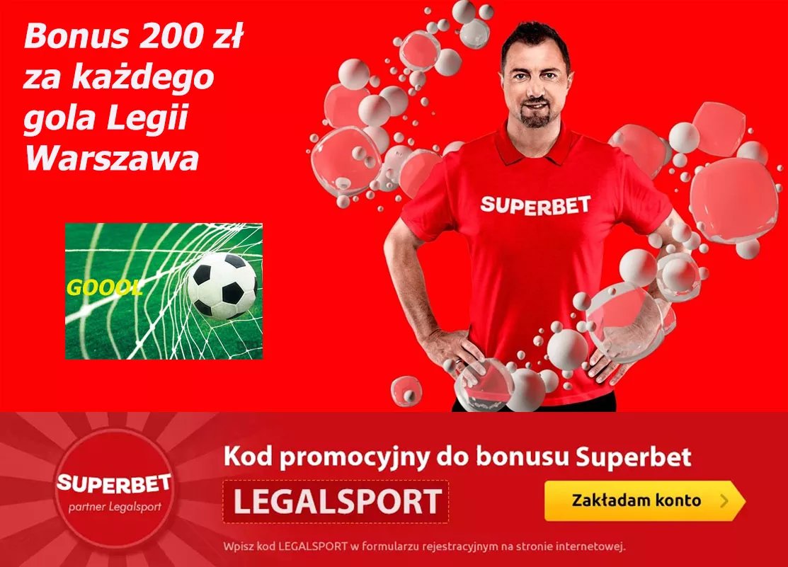 Napoli - Legia 200 zł za gole od Superbet