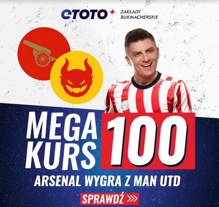 Boost 100.00 na Arsenal - Manchester United