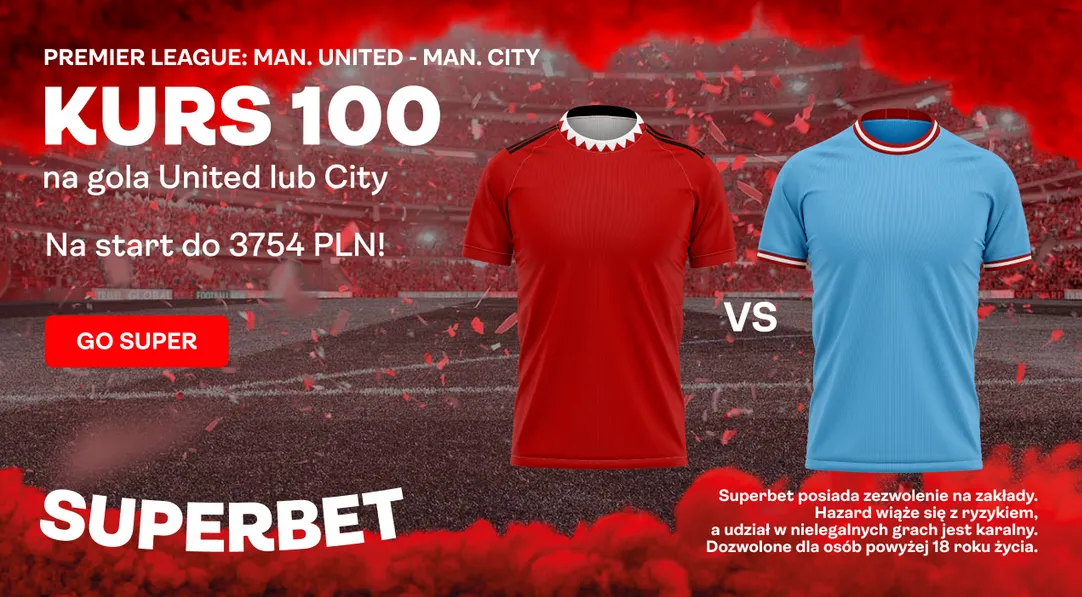 Boost 100.00 na Man. United - Man. City