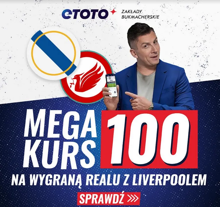 Boost 100.00 na Real Madryt - Liverpool
