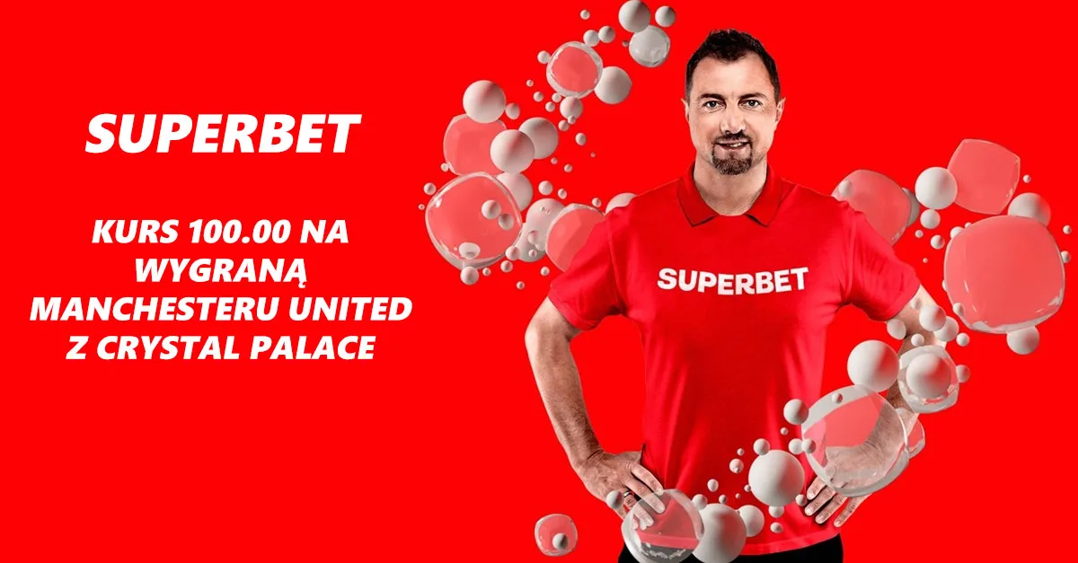 Boost 100.00 na wygraną Man. United z Crystal Palace (18.01)