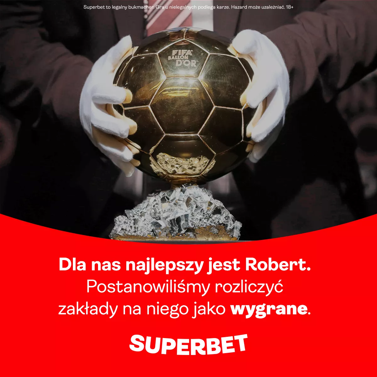 Superbet rozliczył przegrany zakład jako wygrany na zwycięzce Złotej Piłki