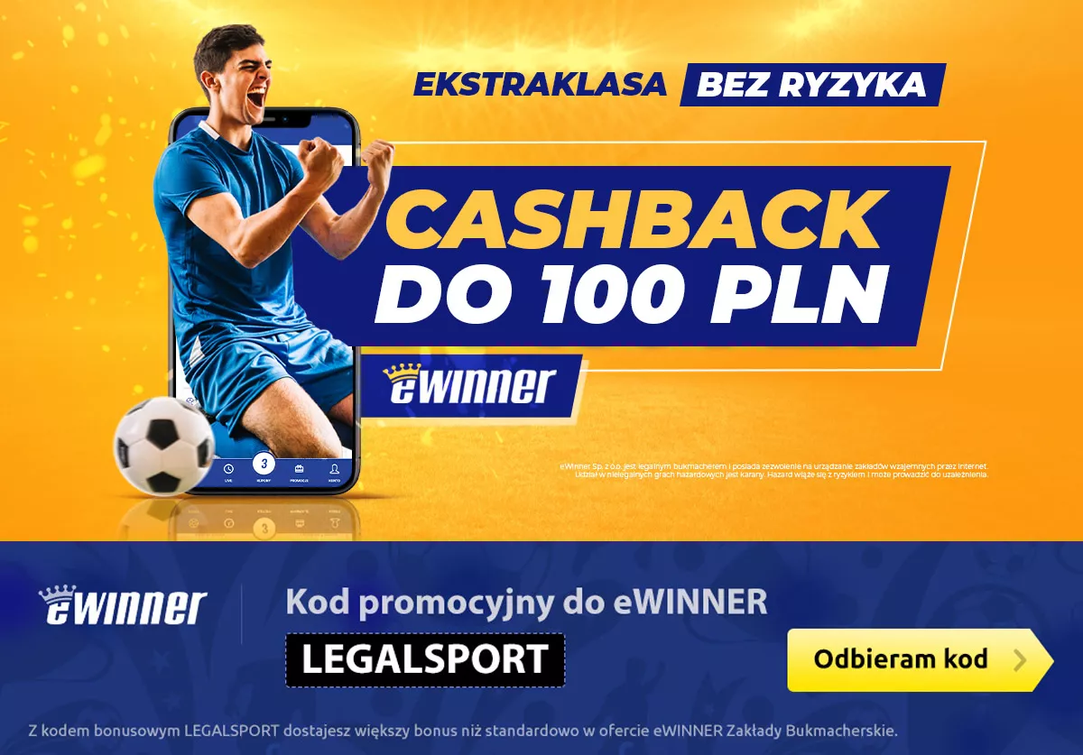Bez ryzyka na Ekstraklasę w Ewinner - promocja z kodem