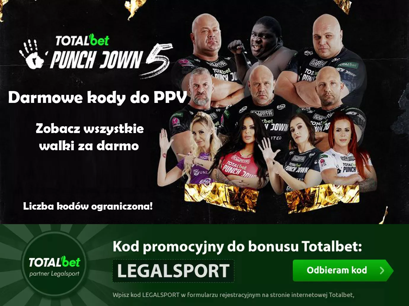 Darmowy kod do PPV na Punchdown 5