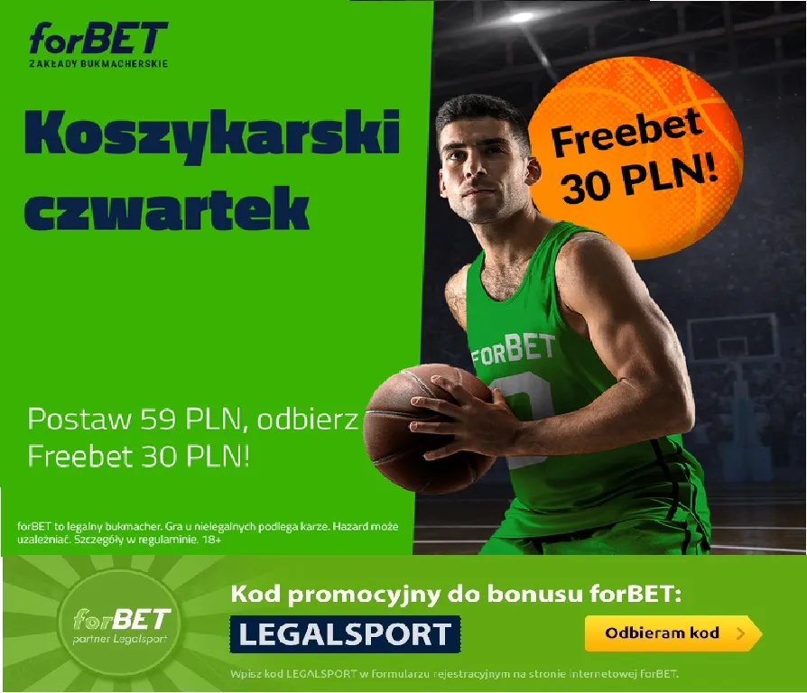 Darmowy kupon na NBA i Euroligę w forBET