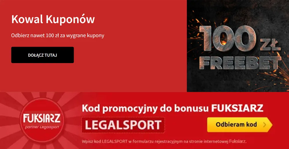 Darmowy Zakład na Premier League, Bundesligę w Fuksiarz