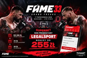 FAME 33 kod promocyjny - 255 zł w bonusach w Superbet