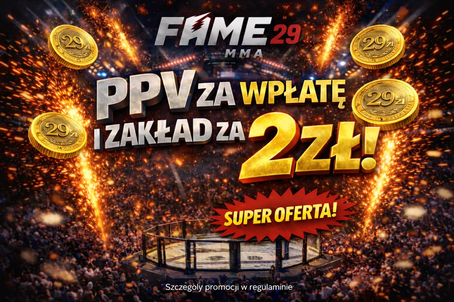 FAME MMA 29 PPV za 2 zł w promocji z naszym kodem