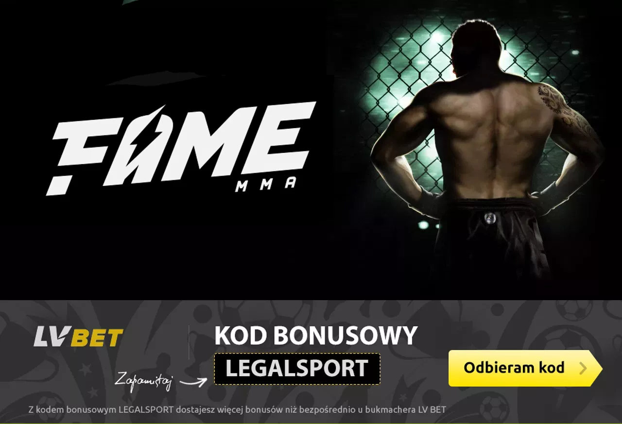 Kursy,, zakłady i bonusy na FAME MMA w LV BET