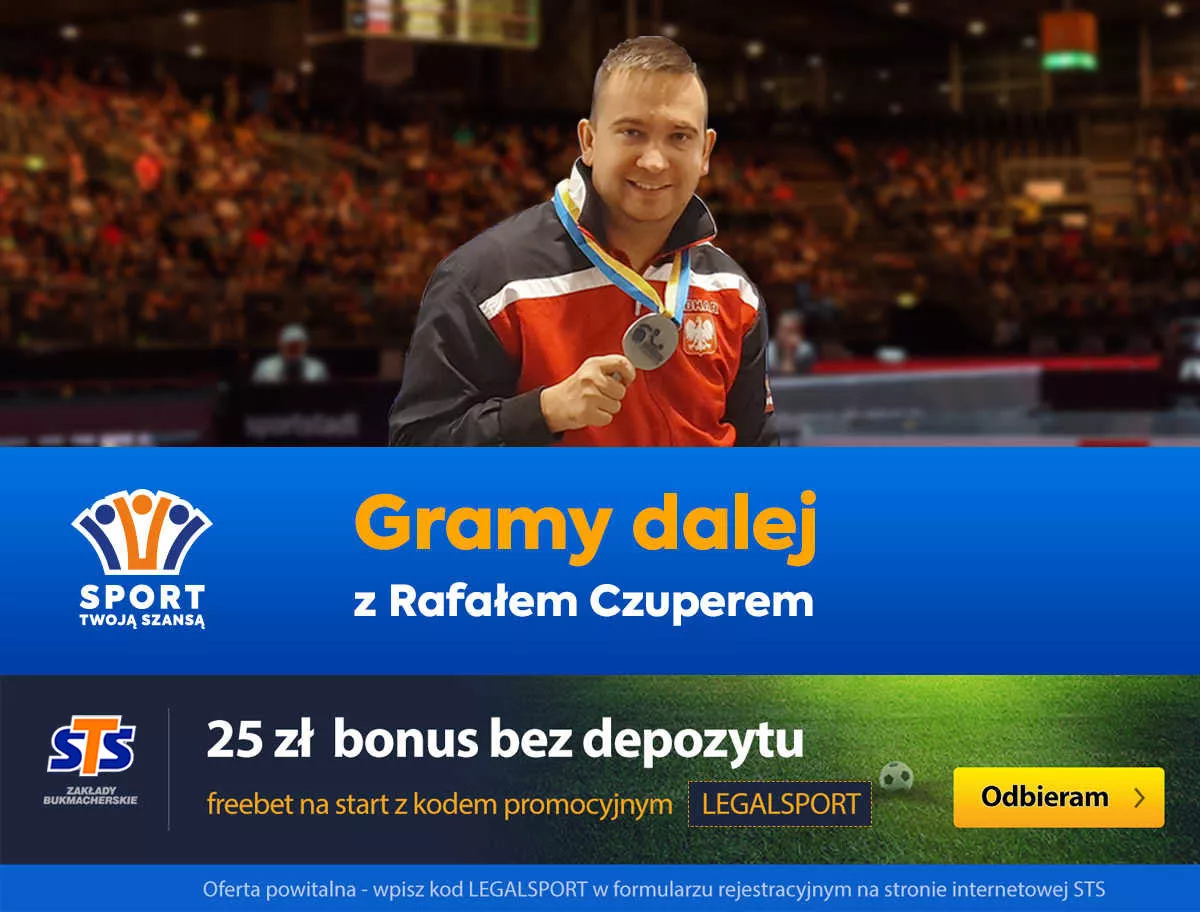 STS i Rafał Czuper. Zakłady bukmacherskie na ping pong - darmowy bonus PEWNE25