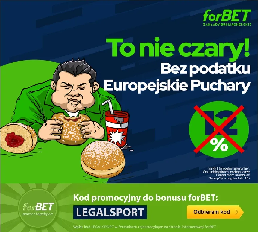 Gra bez podatku na europejskie puchary 2023 w forBET