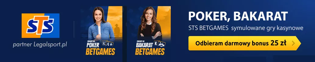 Za kod promocyjny do STS odbierasz na gry kasynowe freebet 25 zł