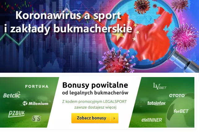 Koronawirus a zak艂ady bukmacherskie i sport