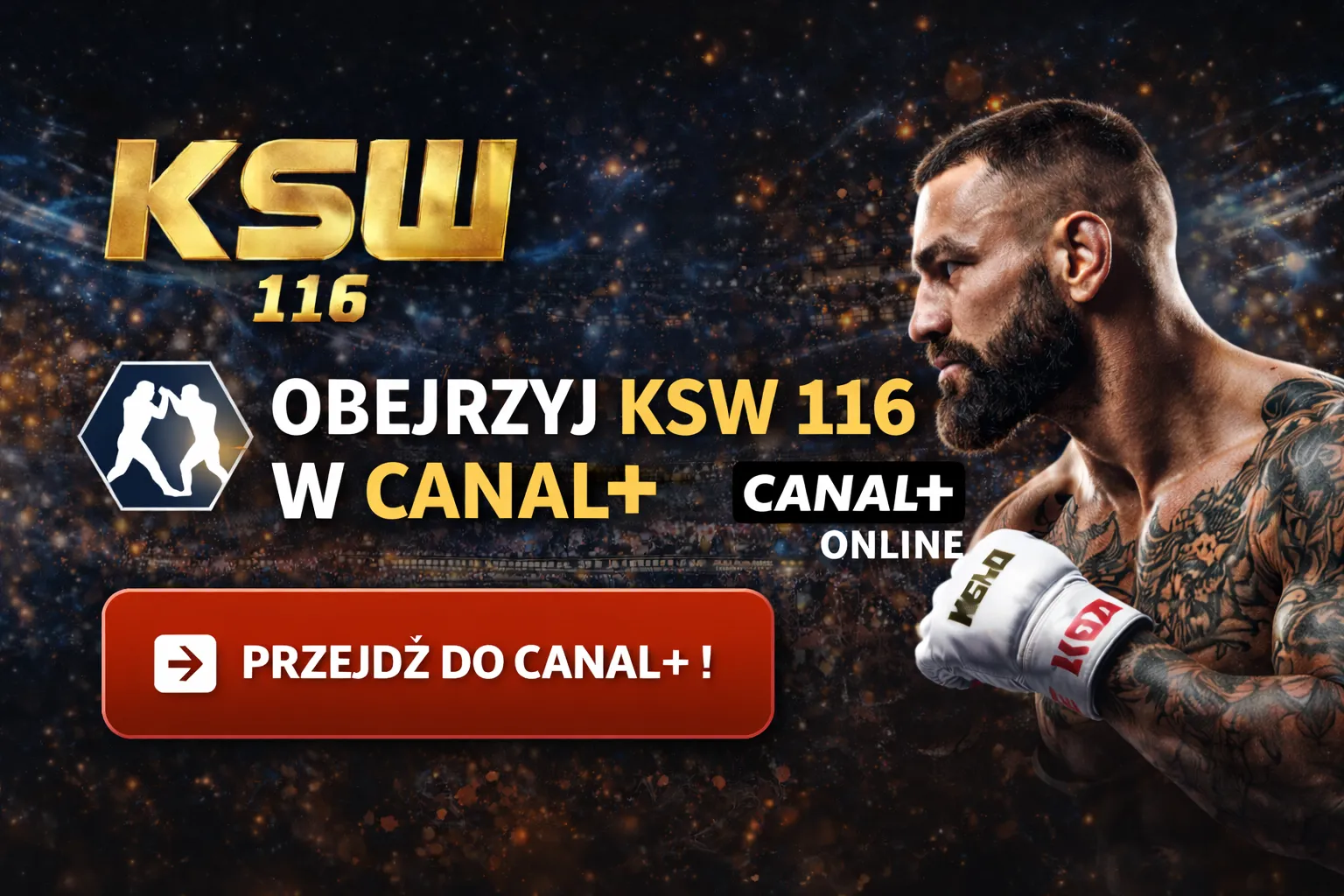 KSW 116 oglądaj w CanalPlus