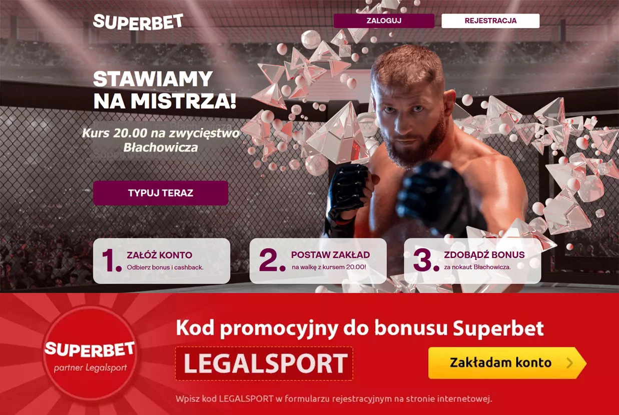 Kurs 20.00 na Błachowicza na UFC 267