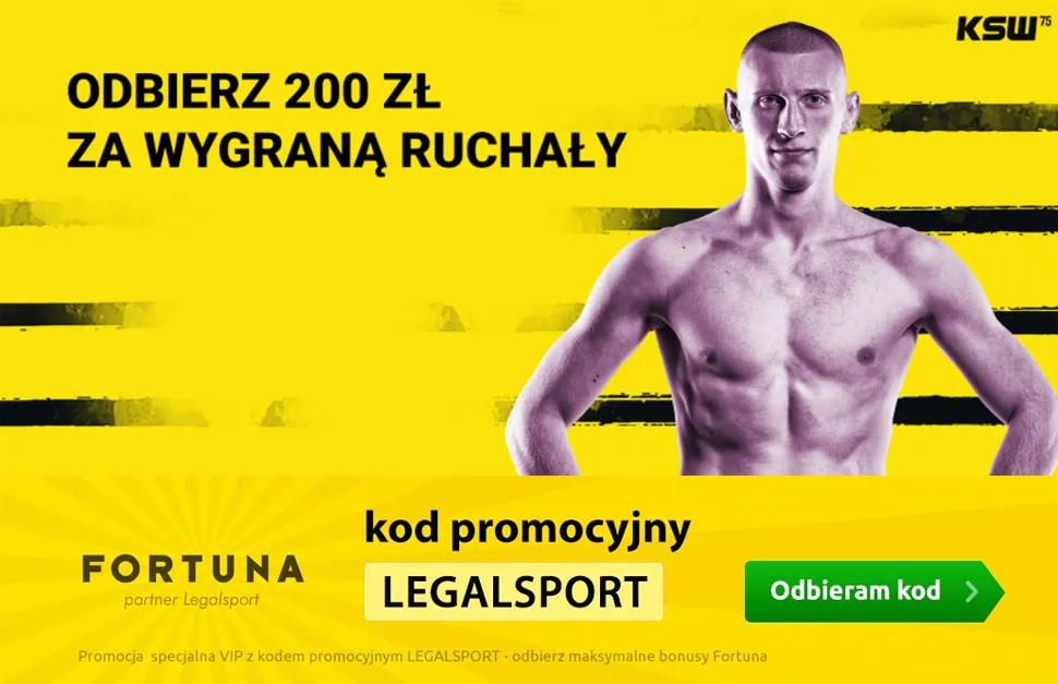 Kurs 50.00 na R. Ruchała - D. Stasiak na KSW 75 w Fortuna