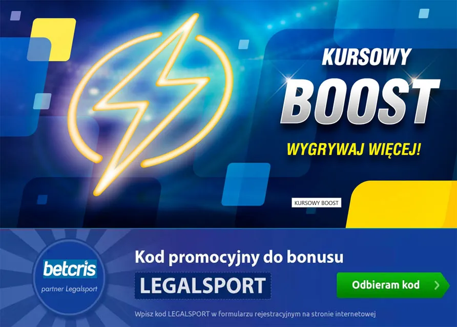 Boost kursowy w Betcris - wygrywaj więcej 