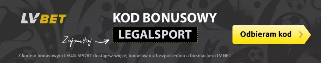 Kod za rejestrację LEGALSPORT w LV BET Zakłady Bukmacherskie - infografika