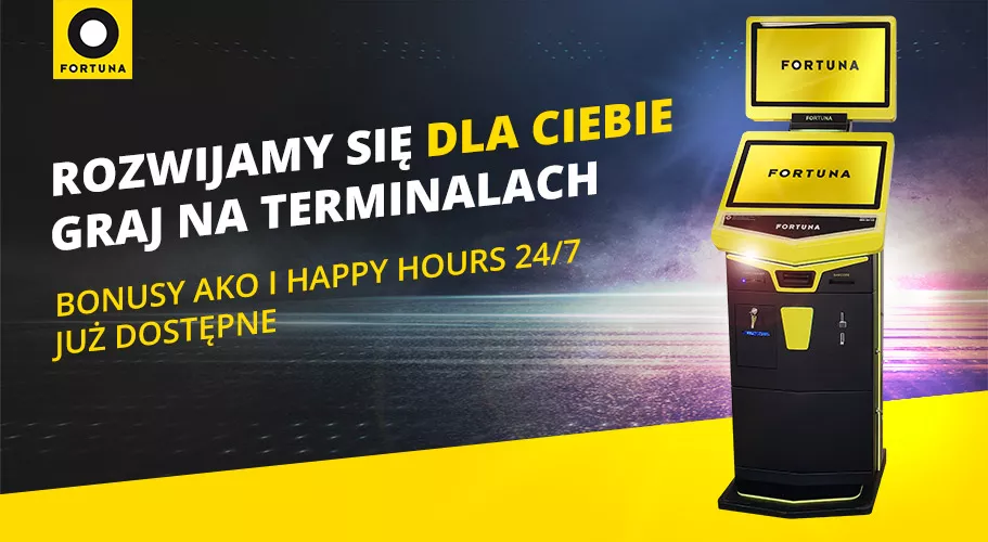 Happy Hours działa także na maszynach bukmacherskich Fortuny