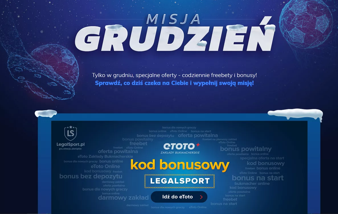 Promocyjny bonus bez kodu promocyjnego w eToto