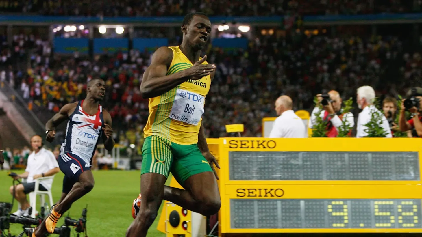 Bolt w 2009 roku ustanowił rekord świata na 100 metrów, który wciąż nie został pobity