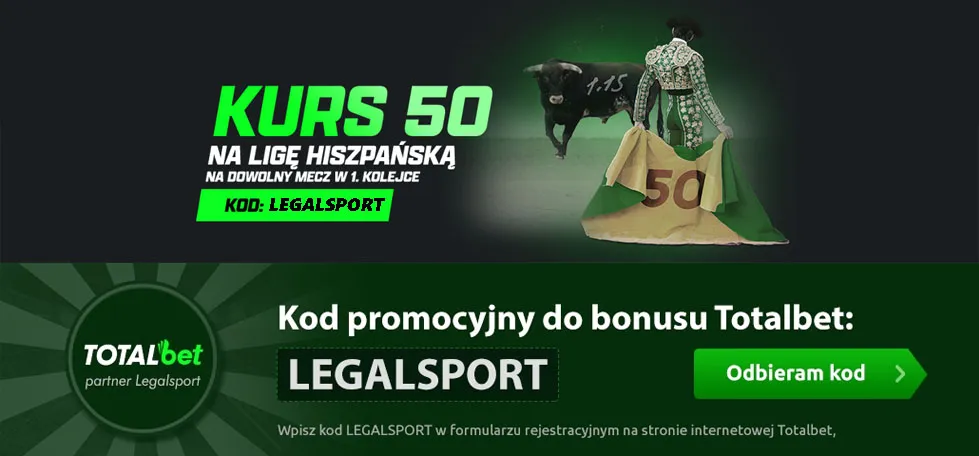 Najwyższe kursy 50.00 na 1. kolejkę La Liga