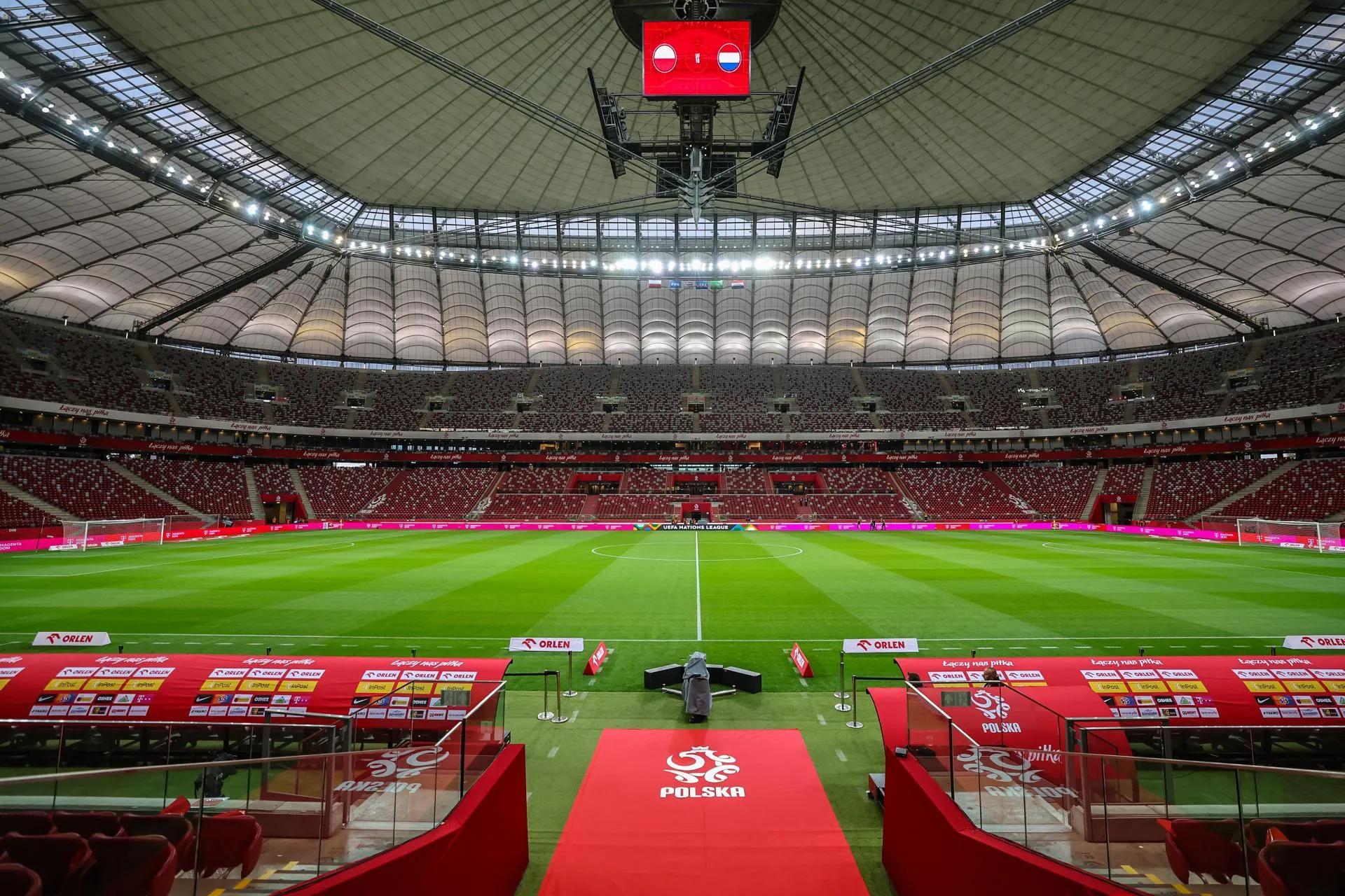 Stadion Narodowy, na którym swoje mecze gra reprezentacja Polski