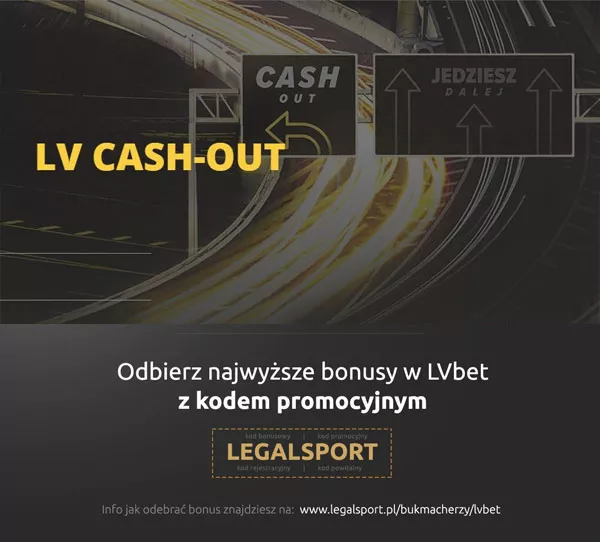 Promocja bukmacherska LVbet - cash out